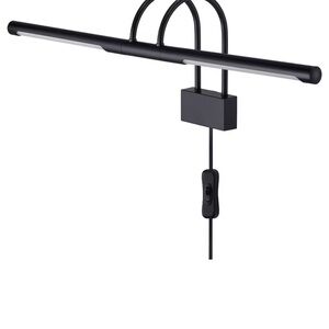 LED wall light over picture/mirror. Brand new. Grey/silver finish.